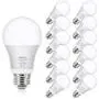 12Pack A19 LED Light Bulbs, 100 Watt Equivalent LED Bulbs, 2700K Warm White, No Flicker E26 Edison Medium Screw Base Bulbs, 1100Lumens, Non Dimmable