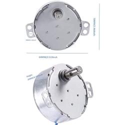 Synchronous Synchron Motor Turntable Motor Electric Synchron Motor For Cup Turner,cuptisserie,Tumbler Cup Rotator with 7mm Flexible Coupling With Lamp Cord 100-127VAC 50/60 Hz 4W CCW/CW-(4PCS 5-6RPM)