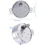 Synchronous Synchron Motor Turntable Motor Electric Synchron Motor For Cup Turner,cuptisserie,Tumbler Cup Rotator with 7mm Flexible Coupling With Lamp Cord 100-127VAC 50/60 Hz 4W CCW/CW-(4PCS 5-6RPM)