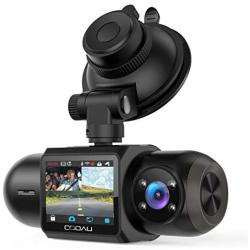 Uber Dual 1080P FHD Built-in GPS Wi-Fi Dash Cam, Front and Inside Car Camera Recorder with Infrared Night Vision, Sony Sensor, Supercapacitor, 4 IR LEDs，G-Sensor, Parking Mode, Loop Recording (D30)