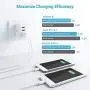 iClever USB Wall Charger, 40W 8A 4-Port Charging Station with Foldable Plug, USB Power Adapter for iPhone 11 Pro Xs/XS Max/XR/X/8/7,iPad Pro/Air 2/Mini 4/3, Galaxy/Note/Edge, LG, Nexus, HTC, and More iClever USB Wall Charger, 40W 8A 4-Port Charging Station with Foldable Plug, USB Power Adapter for iPhone 11 Pro Xs/XS Max/XR/X/8/7,iPad Pro/Air 2/Mini 4/3, Galaxy/Note/Edge, LG, Nexus, HTC, and More