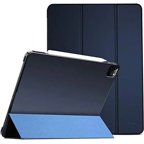 ProCase iPad Pro 11 Case 2020 & 2018, Slim Hard Shell Protective Stand Cover for iPad Pro 11 2nd Gen 2020 (Latest Model) & 1st Gen 2018 [Support 2nd Gen Apple Pencil Charging] –Navy