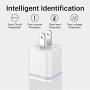 USB Wall Charger, LUOATIP 3-Pack 2.1A/5V Dual Port USB Cube Power Adapter Charger Plug Charging Block Replacement for Phone Xs/XR/X, 8/7/6 Plus, Samsung, LG, HTC, Moto, Android Phones