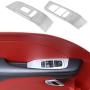 Window Lift Switch Button Panel Cover Trim Interior Accessories for Dodge Challenger 2015-2020 (Silver)