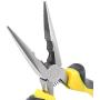 ZEONHAK 12 Pack 6 Inches Needle Nose Pliers with Wire Cutter and Spring, Non-Slip and Comfortable Handle Design for Bending Wire, Handcraft, Electronic Product Repair