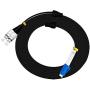 Jeirdus 5M LC to FC Outdoor Armored Duplex 9/125 SM Fiber Optic Cable Jumper Optical Patch Cord Singlemode 5Meters 16ft LC-FC