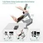 EleTab Dual Arm Monitor Stand - Height Adjustable Desk Monitor Mount Fits for 2 Computer Screens 17 to 32 inches - Each Arm Holds up to 17.6 lbs