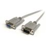 StarTech.com 3 ft / 91cm Straight Through Serial Cable - DB9 Male to Female Serial Extension Cable 3ft (MXT1003), Gray