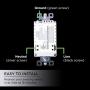 Enbrighten 55256 Z-Wave Plus Smart Receptacle, Works with Alexa, Google Assistant, Tamper-Resistant, 1 ZWave 1 Always On Outlet Hub Required, White