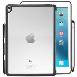 KHOMO - iPad Pro 10.5 Inch & iPad Air 3 2019 Hybrid Clear Case With Pen Holder - Companion Cover - Perfect match for Apple Smart keyboard and Cover