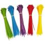 SYD CHEN 4'' Inch Yellow Zip Ties (1000 Pieces), 18lb Strength, Nylon Cable Wire Ties