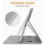 DTTO New iPad 9.7 Inch 5th/6th Generation 2018/2017 Case with Apple Pencil Holder, Premium Leather Folio Stand Cover Case for Apple iPad 9.7 inch, Also Fit iPad Pro 9.7/Air 2/Air - Black(Grey Lining)