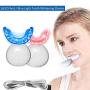 Inductive Charging Tooth whitening System Teeth Bleaching Light-Accelerated BleachingTrays Kit with 16 Powerful Red/Blue LED Lights (White)