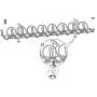 IKEA - SIGNUM Cable management, horizontal, silver color (FBA)