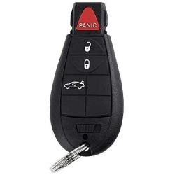 Key Fob Compatible for 2008-2010 Chrysler 300, 2008-2012 Dodge Challenger, 2008-2012 Dodge Charger, SaverRemotes 4 Button Remote Control Replacement for M3N5WY783X IYZ-C01C