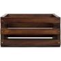 Crosley AC1004A-MA Record Storage Crate Holds up to 75 Albums, Mahogany