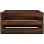 Crosley AC1004A-MA Record Storage Crate Holds up to 75 Albums, Mahogany