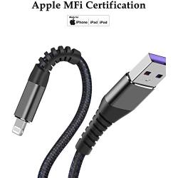 (2pack) iPhone Charger 3ft for Apple MFi Certified, Lightning Cable 3 feet Charging Cables, Fast iPhone USB Cord for iPhone 11/11Pro/11Max/ X/XS/XR/XS Max/8/7/6/5S/SE/iPad Mini Air (Grey)