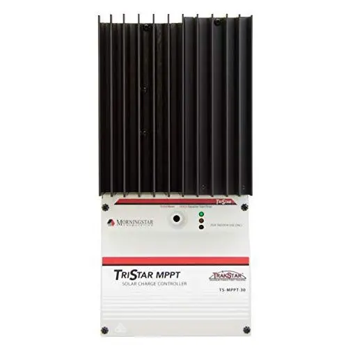 Morningstar - Tristar 30A MPPT Solar Charge Controller for 12V/24V/48V Batteries, Lowest Fail Rate in The Industry, Built-in Diagnostics, RTS Included, (TS-MPPT-30)