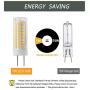G8 Led Bulb, All New 75W Halogen Bulb Replacement, Dimmable 7W T4 G8 Led Lamps, G8 Bi-pin Base Bulb, AC120V 720lm, Under Cabinet Counter Light, Kitchen Lighting and Puck Lights, Warm White 4pack