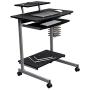 Techni Mobili Compact Computer Cart With Storage, Graphite