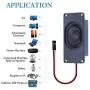 CQRobot Speaker 3 Watt 4 Ohm Compatible with Arduino Motherboard, 2.54mm Dupont Interface. It is Ideal for a Variety of Small Electronic Projects.