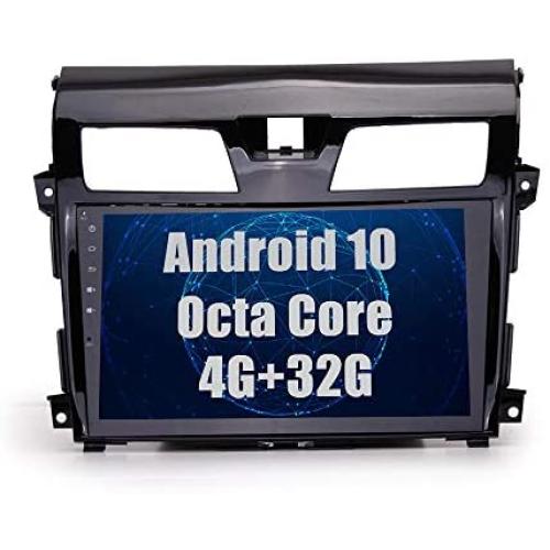 SYGAV Car Radio for 2013-2015 Nissan Altima Teana Stereo Android 10.0 Octa Core GPS Navigation 10.2 Inch Touch Screen Head Unit