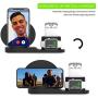 Wireless Charger, 3 in 1 Charging Station for Apple, Wireless Charging Stand Apple Watch Charger for Apple Watch and iPhone Airpod Compatible for iPhone X/XS/XR/Xs Max/8 Plus iWatch Airpods-Black