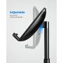 Nulaxy Phone Stand, Height Angle Adjustable Cell Phone Stand, Phone Holder for Desk Compatible with iPhone12 Mini 11 Pro Xs Xs Max Xr X 8 7 6 6s Plus, All Smartphones (4-8 inches) - Black