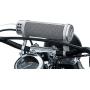 Kuryakyn 2719 MTX Road Thunder Weather Resistant Motorcycle Sound Bar Plus: 300 Watt Handlebar Mounted Audio Speakers with Bluetooth, USB Power Charger, Satin Silver