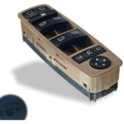 Power Window Switch Front Left Driver Side for Mercedes-Benz W164 W251 R320 R350 R500 GL320 GL350 GL450 GL550 (Cream)