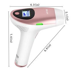 MLAY T3 Face and Body Hair Removal System - Painless Permanent Hair Removal Device for Women & Man - Cooling Gel is Not Required - Home Use Hair Remover