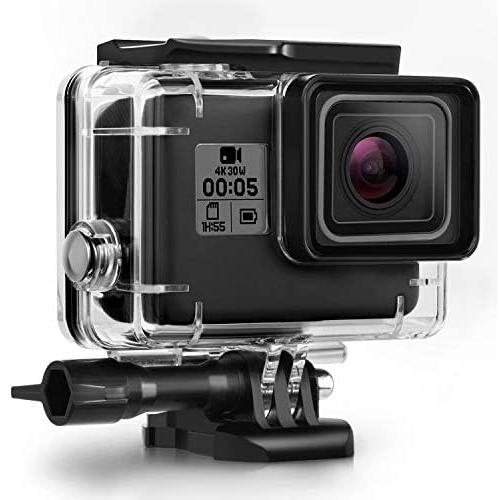 Kupton Housing Case Compatible with GoPro Hero 7 Hero 6 Hero 5 Black Hero 2018 Waterproof Case Diving Protective Housing Shell 45m with Bracket Accessories, Compatible with Go Pro Hero7 Hero6 Hero5