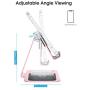 OMOTON Adjustable Apple Watch Stand, Triunity Charging Dock For iWatch, AirPod and iPhone 11/XR/XS/6/7/8 Plus/12 Pro Max, Original Apple Watch Magnetic Charging Cable Required, Rose Gold
