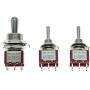 SALECOM 1x Guitar/AMP Fat Bat Toggle Switch DPDT 3 Way ON ON ON and 2x Mini Toggle Switches On/On/On