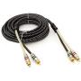 Sundown Audio 12 Ft Saz 2 Channel Solid 100% OFC Copper Twisted RCA Wire