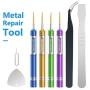 ELECKING Precision Screwdriver Set, Repair Tool Kit with Phillips, Pentalobe, Tri-Point, Torx Magnetic Screwdriver Kit for iPhone, iPad, Electronics, Laptop, Tablet and Eyeglass