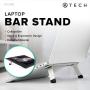 ATECH Laptop Bar Stand Foldable Portable Lightweight Aluminum Laptop Table Stand (Space Gray)
