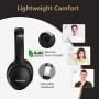 Mpow H19 IPO Active Noise Cancelling Headphones, Bluetooth 5.0 Headphones with Deep Bass, Fast Charge, 35H Playtime, Lightweight Headset, CVC 8.0 Mic for Home Office, Online Study, Travel