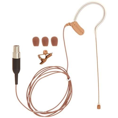 Shure MX153C/O-TQG Omnidirectional Earset Headworn Microphone, Cocoa