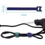 Multi-Purpose Cable Ties Reusable Cord Ties 6 Inch Cable Straps Microfiber Fastening Straps Used for Headphones Phones Electronics PC wire Management - 5 Color