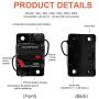 Erayco 200 Amp Circuit Breaker with Manual Reset for Car Marine Trolling Motors Boat ATV Manual Power Protect for Audio System Fuse, 12V-48VDC, Waterproof (200A)