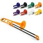 pInstrument Plastic pBone Trombone - Mouthpieces and Carrying Bag - Bb Authentic Sound for Student & Beginner - Durable ABS Construction - Orange