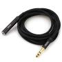 JEEUE 1/4'' Extension Cord Cables, 1/4'' (6.35mm) Stereo Plug Male to 1/4 inch Female Stereo Headphone Guitar Extension Cable Cord, Gold Plated Audio Cable Stereo Extender (3FT)