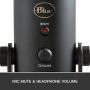 Blue Yeti USB Mic for Recording & Streaming on PC and Mac, 3 Condenser Capsules, 4 Pickup Patterns, Headphone Output and Volume Control, Mic Gain Control, Adjustable Stand, Plug & Play – Blackout