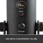 Blue Yeti USB Mic for Recording & Streaming on PC and Mac, 3 Condenser Capsules, 4 Pickup Patterns, Headphone Output and Volume Control, Mic Gain Control, Adjustable Stand, Plug & Play – Blackout