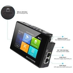 WSDCAM 4 Inch Portable Wrist IP Camera Tester CCTV Tester 4K H.265 IP CVBS CVI TVI AHD Analog Camera Tester with POE/IP Discovery/Rapid ONVIF/Firmware Update/Camera Test Report 1800ADH-Plus