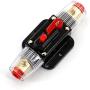 UTSAUTO Circuit Breaker 30Amp Resettable Fuse Circuit Breaker Auto Car Stereo Inline Fuse Holders Inverter, Manual Reset 12V-24V DC for Automotive Marine Boat Audio System Protection