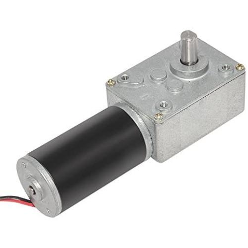 Aobbmok DC Motor 12V Low Speed 160 RPM High Torque Little Geared Motor with Metal Gear Reducer
