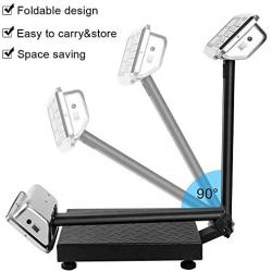 TUFFIOM 220lb Weight Electronic Platform Scale,Digital Floor Heavy Duty Folding Scales,Stainless Steel High-Definition LCD Display, Perfect for Postal Luggage Shipping Mailing Package Price Computing